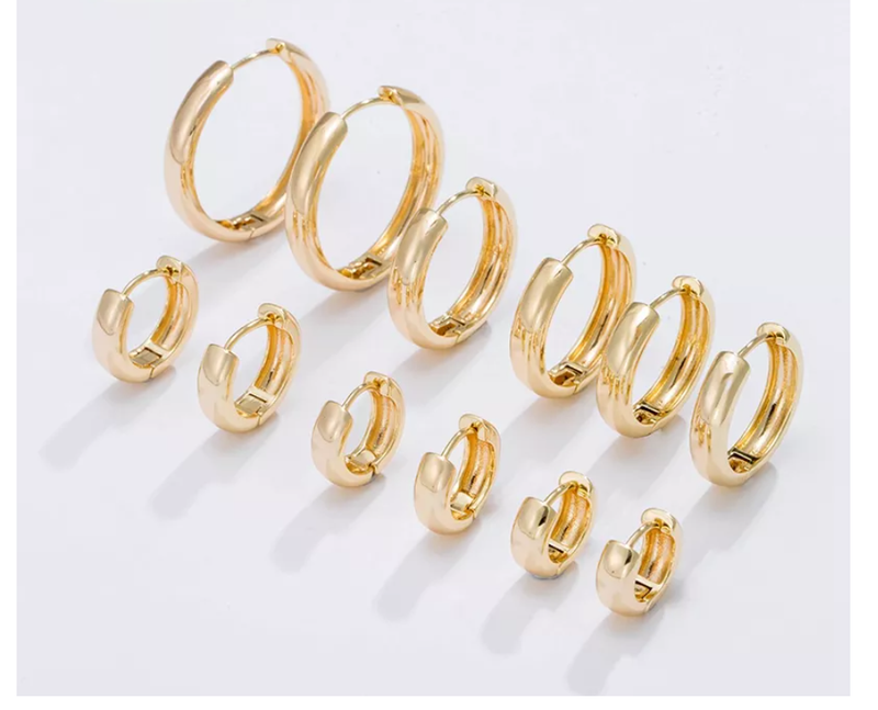 Brinco de Argola banhado a Ouro