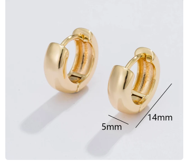 Brinco de Argola banhado a Ouro