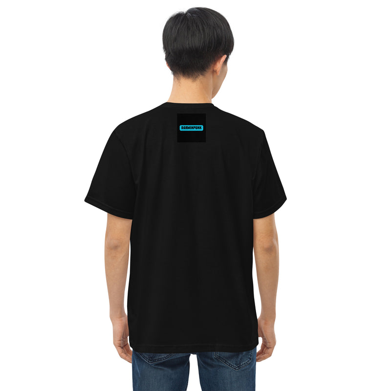 Camiseta justa com modelagem reta masculina