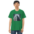 Camiseta justa com modelagem reta masculina