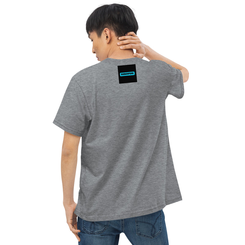 Camiseta justa com modelagem reta masculina