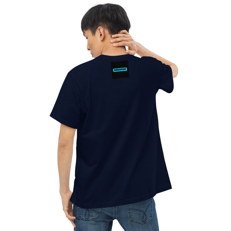 Camiseta justa com modelagem reta masculina