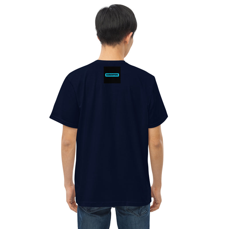 Camiseta justa com modelagem reta masculina