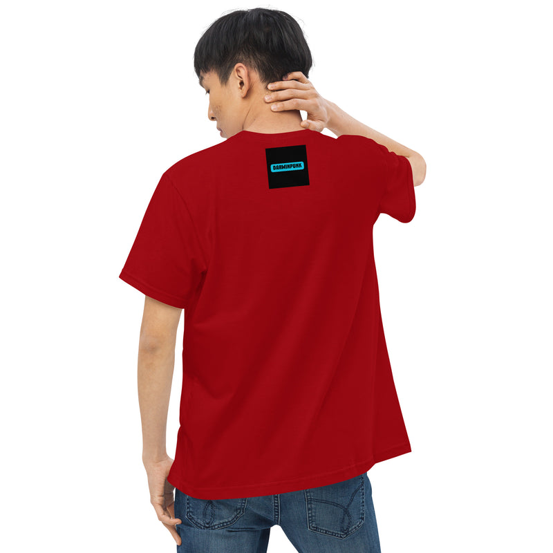 Camiseta justa com modelagem reta masculina