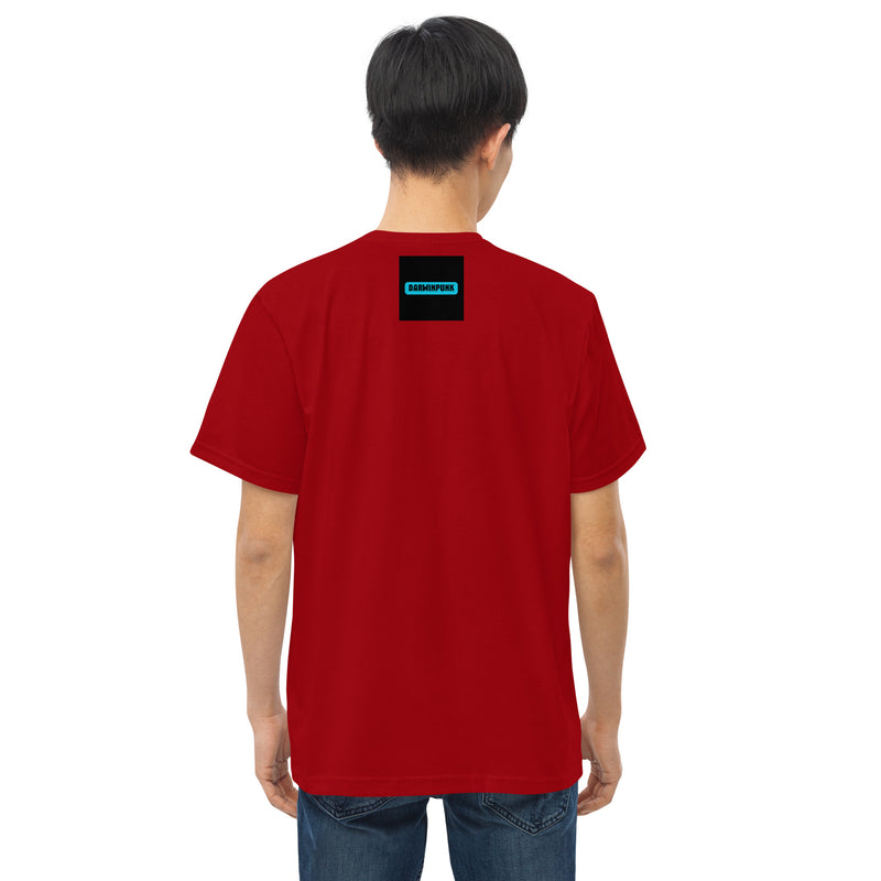 Camiseta justa com modelagem reta masculina
