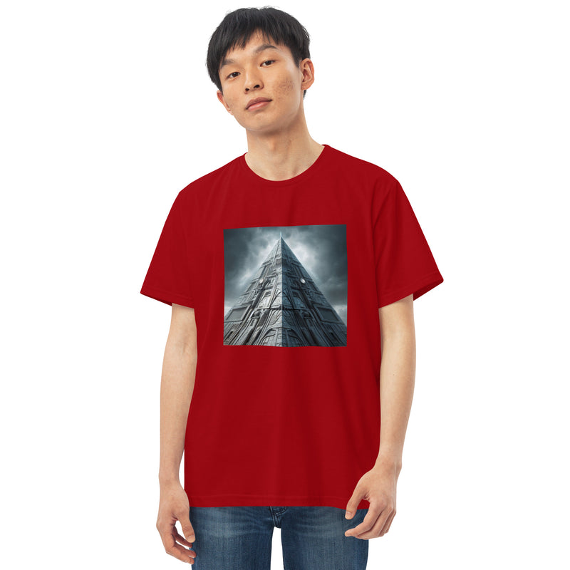 Camiseta justa com modelagem reta masculina