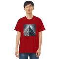 Camiseta justa com modelagem reta masculina