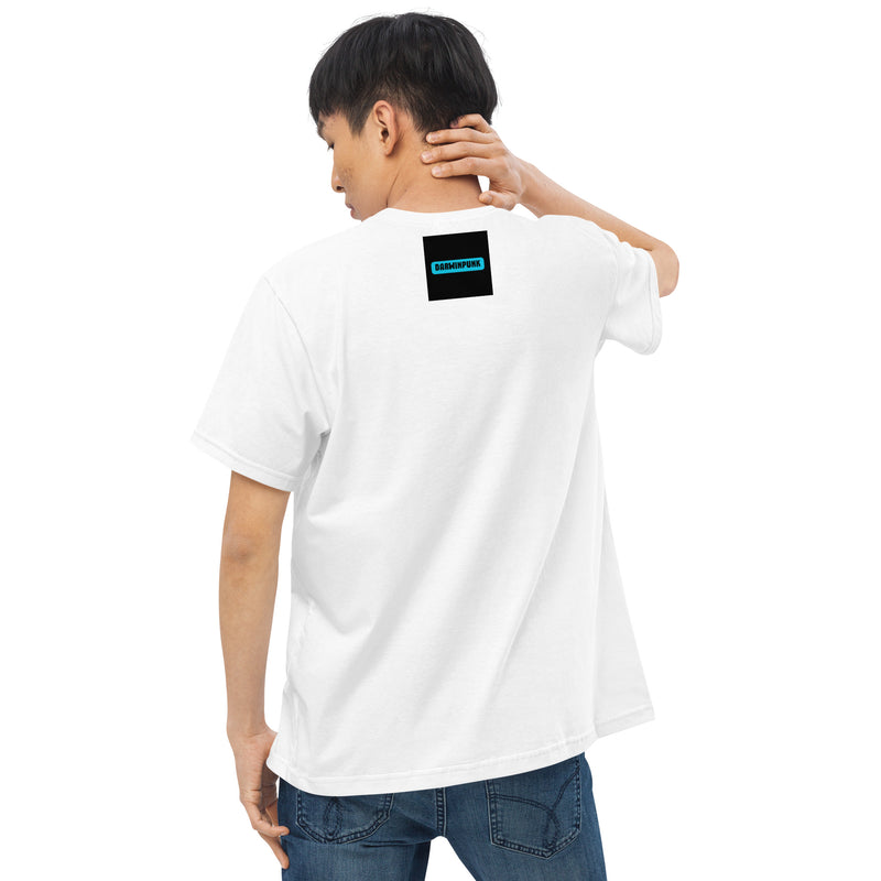 Camiseta justa com modelagem reta masculina