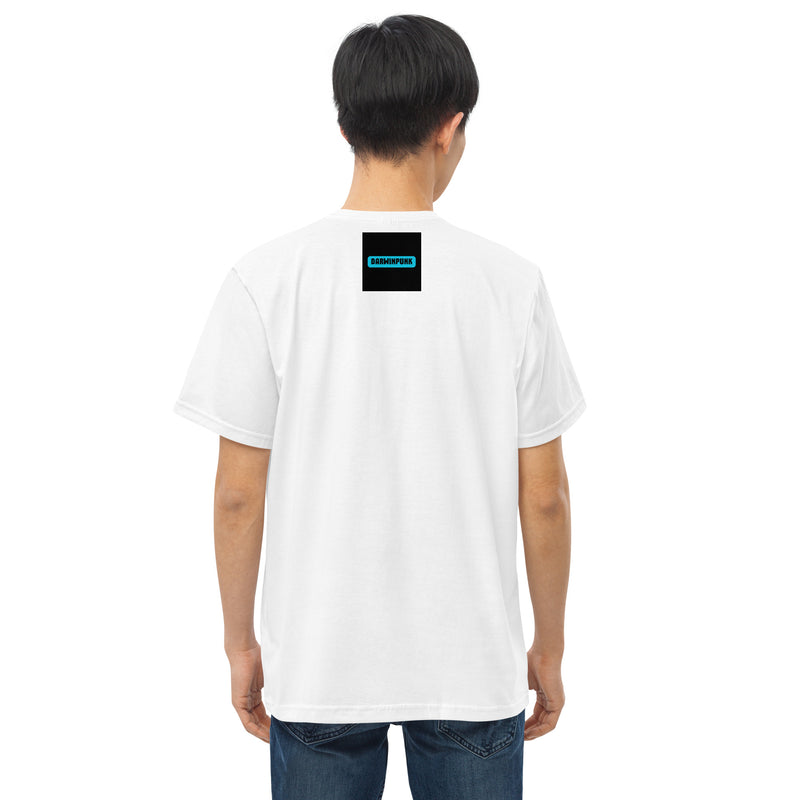 Camiseta justa com modelagem reta masculina