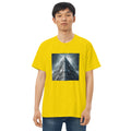 Camiseta justa com modelagem reta masculina